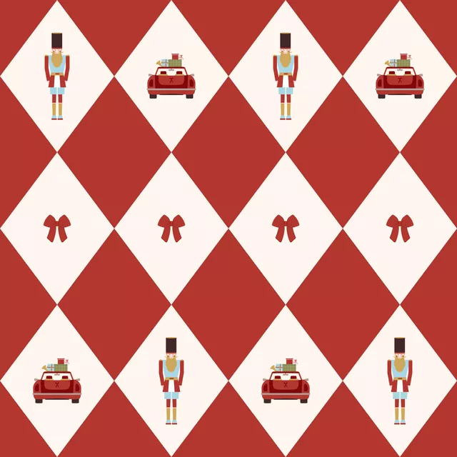 Kissen Diamond Pattern Christmas