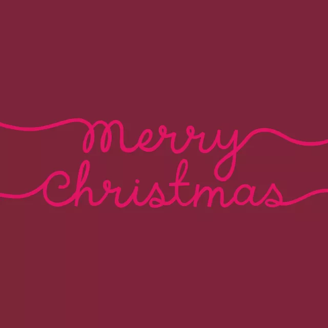 Kissen Merry Christmas pink rot