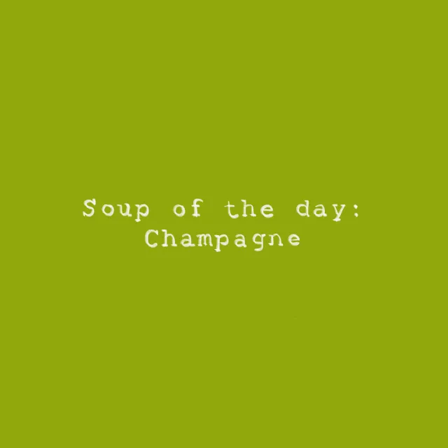 Kissen Soup of the day Grün