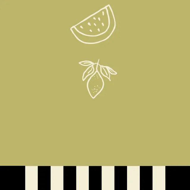 Tischläufer Tischläufer Früchte und Rand