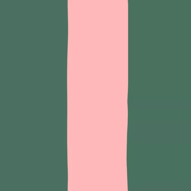 Tischläufer Streifen Tannengrün & Rosa