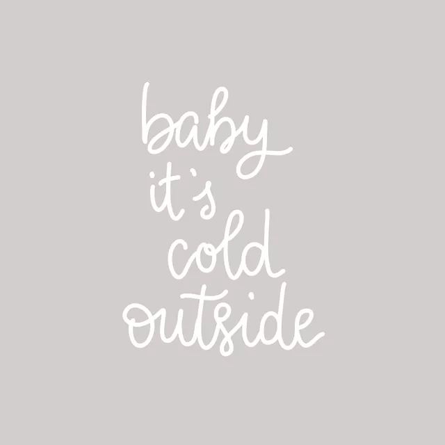 Kissen baby it´s cold outside - hell