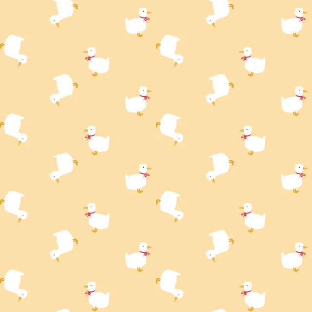 Tischdecke Kleine Ente Muster Gelb