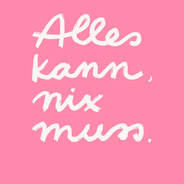 Kissen Alles Kann Wendekissen Pink