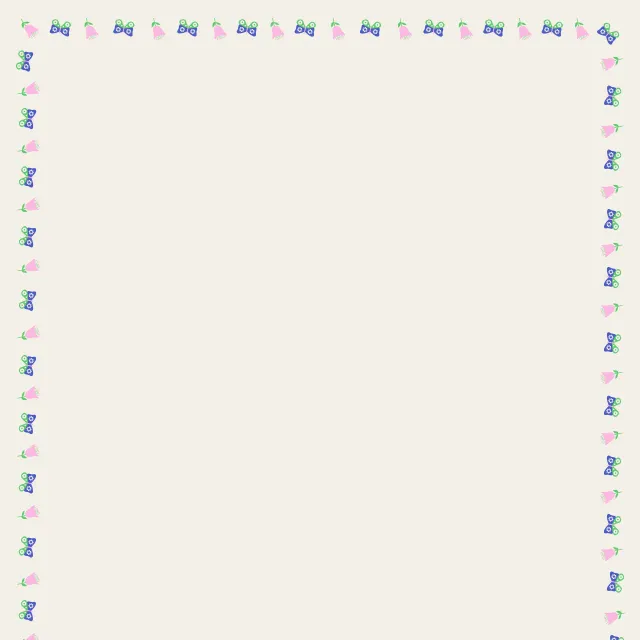 Blume Schmetterling blau-grün