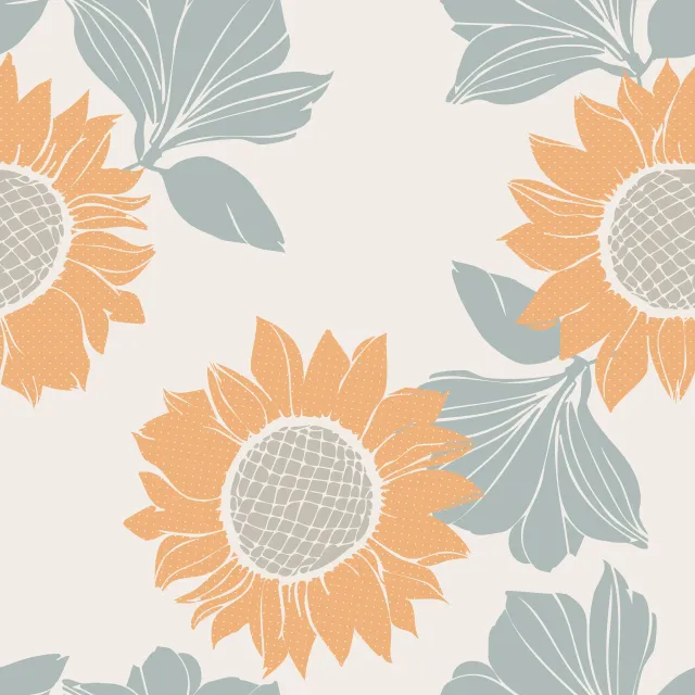 Bodenkissen sonnenblume peach-grune