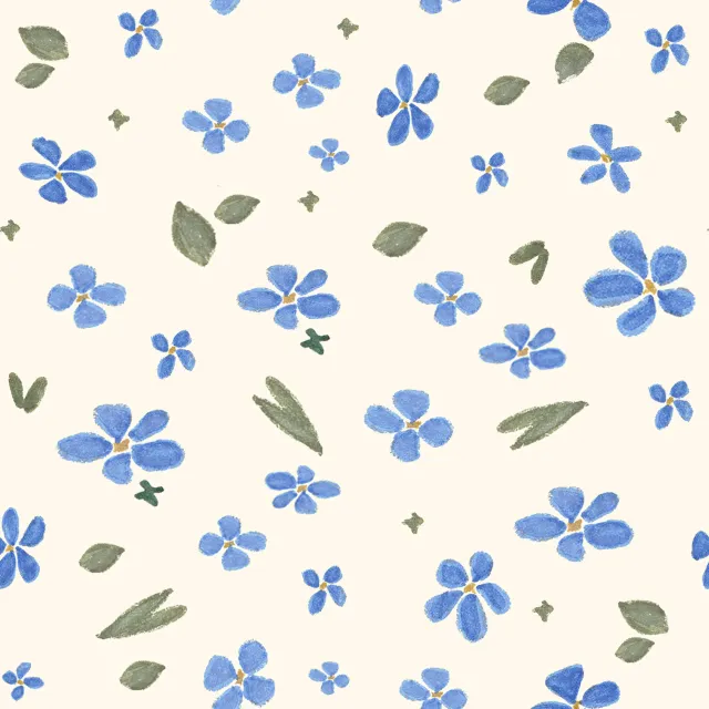 Raffrollo Bloom in Blue