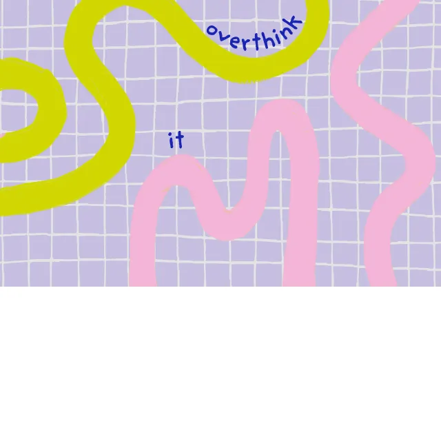 Servietten Dont overthink it lila