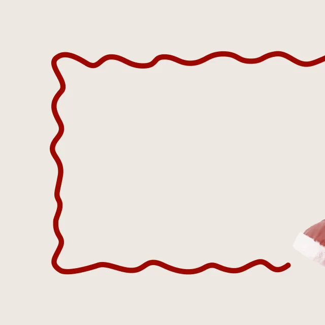 Tischset Weihnachtsmütze Beige