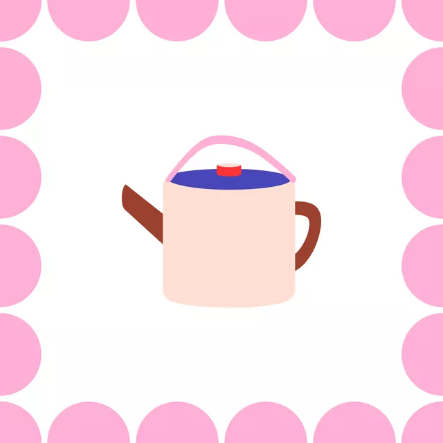 Kissen Cutie Tea Pott Pink