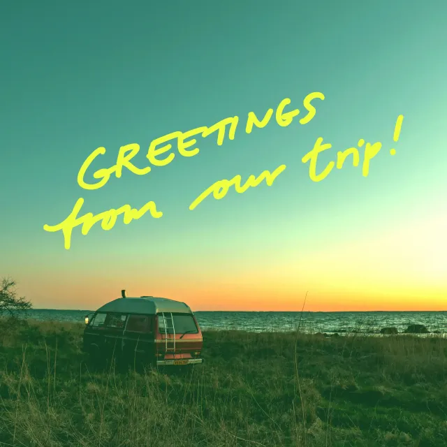 Kissen Greeting From Our Trip!