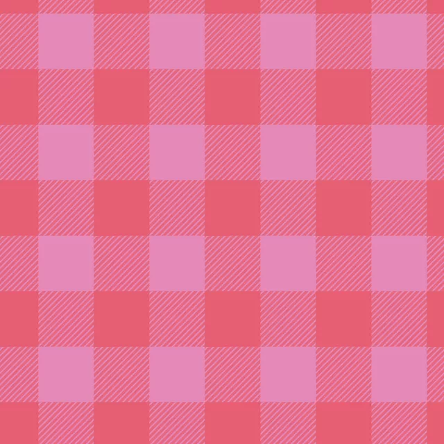 Raffrollo Gingham Classic Pink Rot