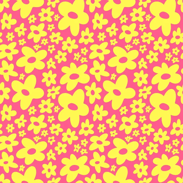 Dekovorhang Yellow Flower Power