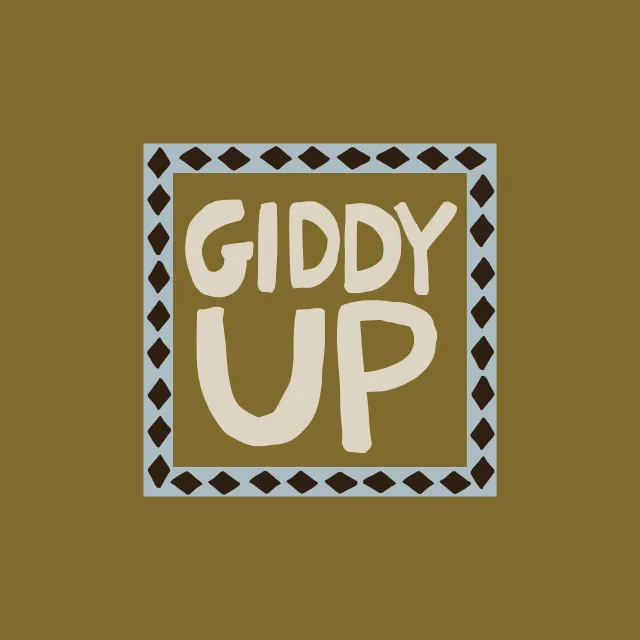 Geschirrtücher Giddy Up Typography