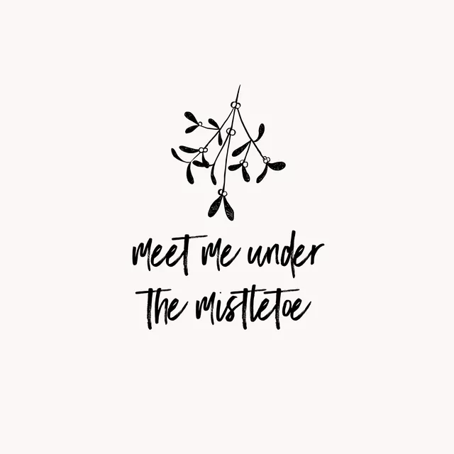 Servietten Meet me under the mistletoe