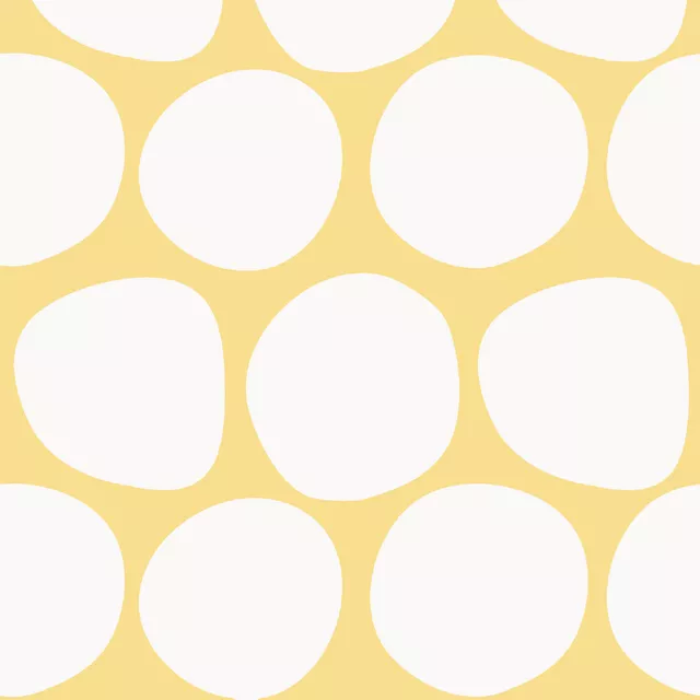 Kissen Große Punkte gelb