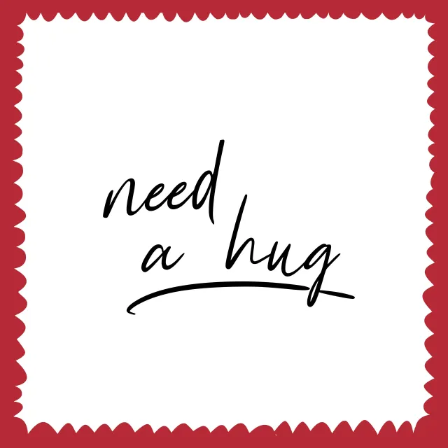 Kissen Need a hug - Umarme mich!