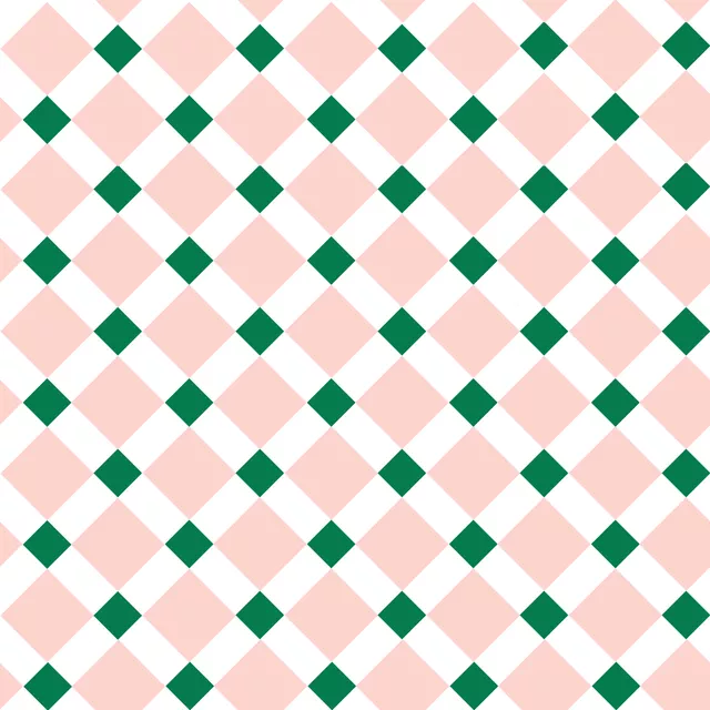 Sitzkissen Christmas Plaid rosa & green