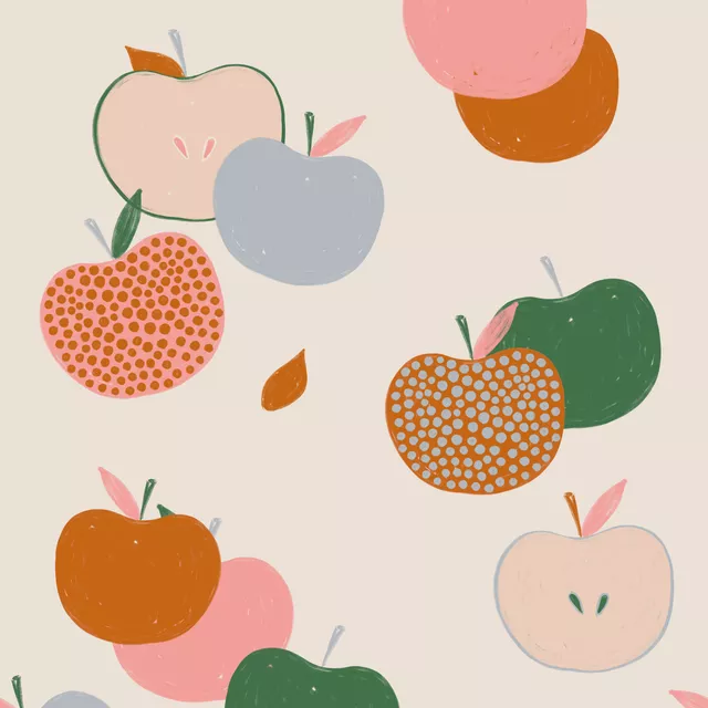 Kissen Apfel Allover