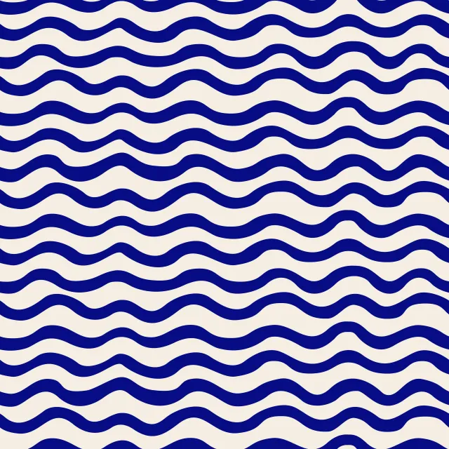 Kissen Abstract Waves dark blue