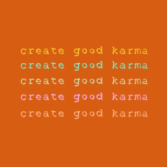 Kissen Good Karma Terracotta