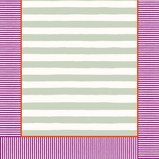 Bettwäsche Streifenrahmen Mint Lila