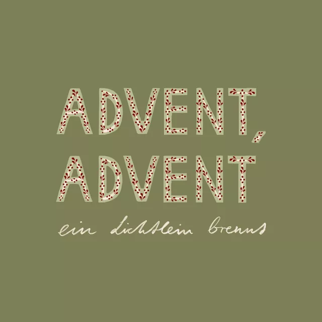 Kissen Advent Advent Grün