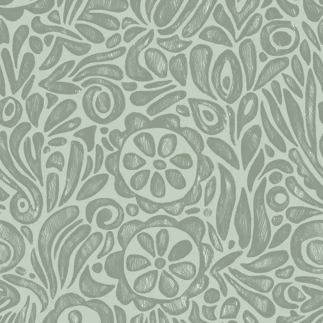 Kissen Paisley green