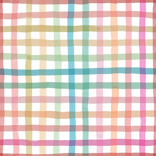 Tischdecke Gingham Kariert Regenbogen
