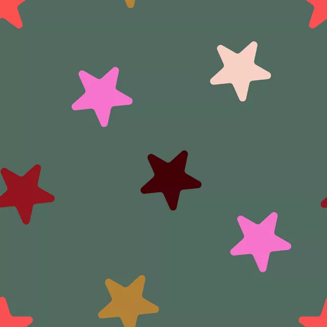 Kissen Weihnachtssterne grün