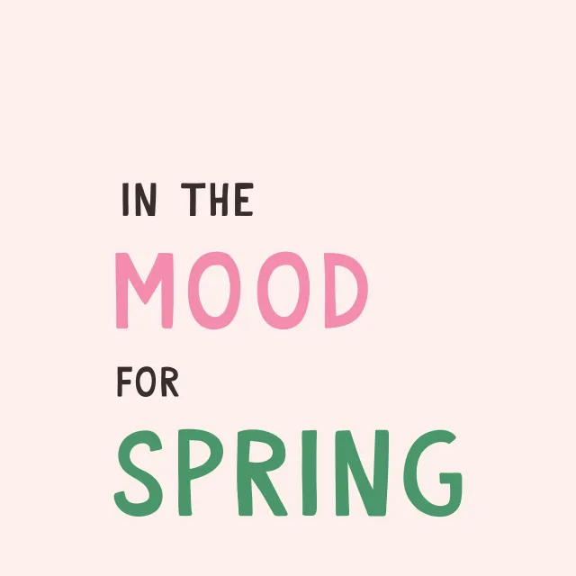 Tischset Frühling Spring Spruch