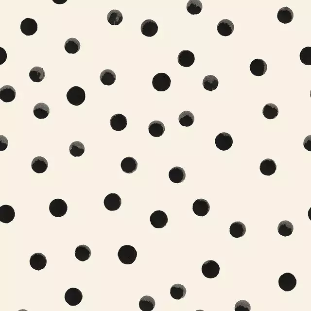 Kissen Black Dotty blanko