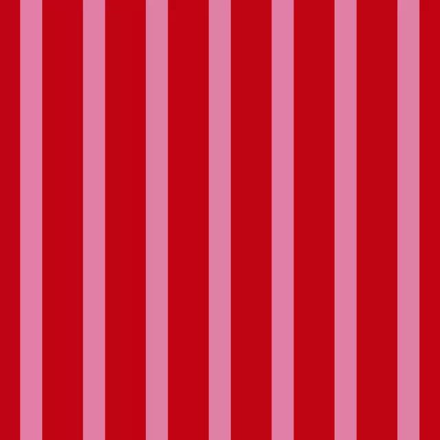 Kissen Bold Red Stripes