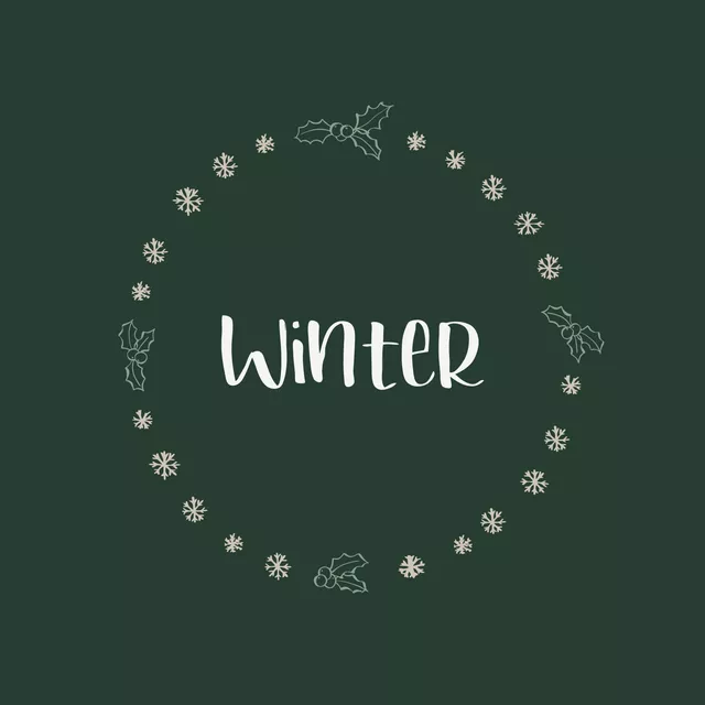 Tischset Winter Kranz tannengrün