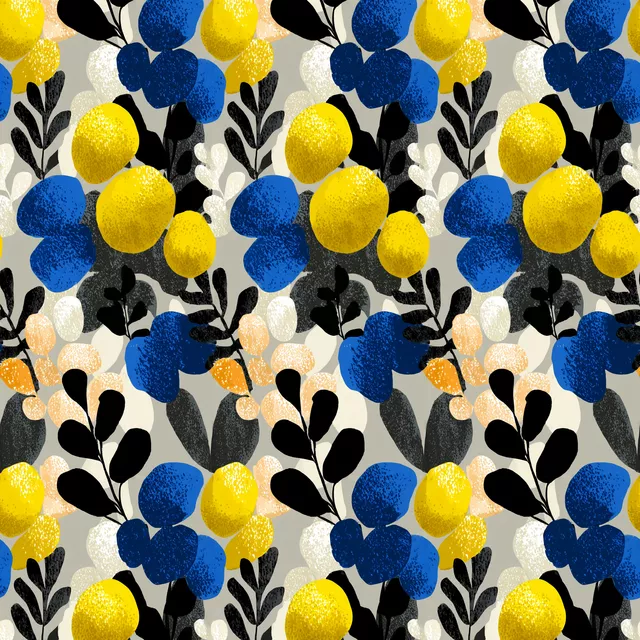Kissen Citrons et Prunes
