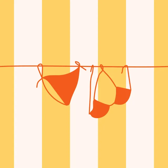 Kissen Bikini Bold Stripes