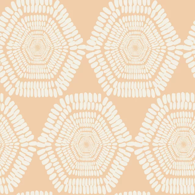 Bankauflage Wooden Ring Peach