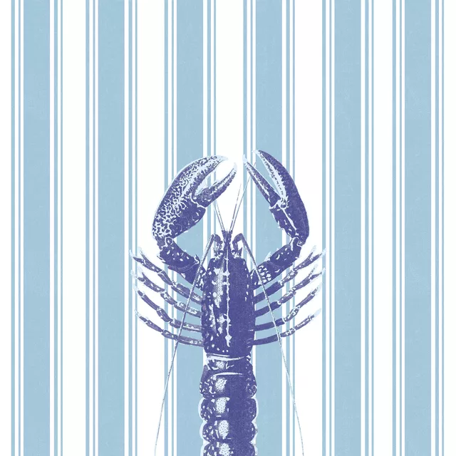 Tischläufer Coastal Stripes and Lobster I