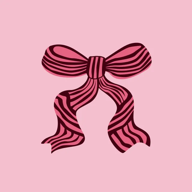 Servietten Festive Christmas Bow pink