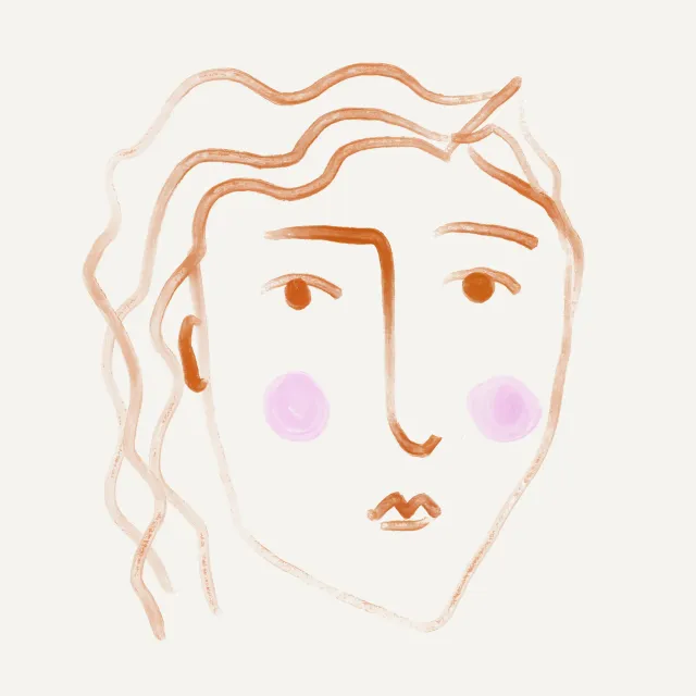 Kissen Gesicht Malerei