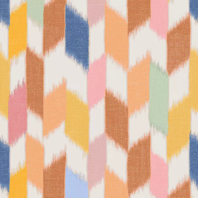 Kissen Rhomboid Ikat Colorful