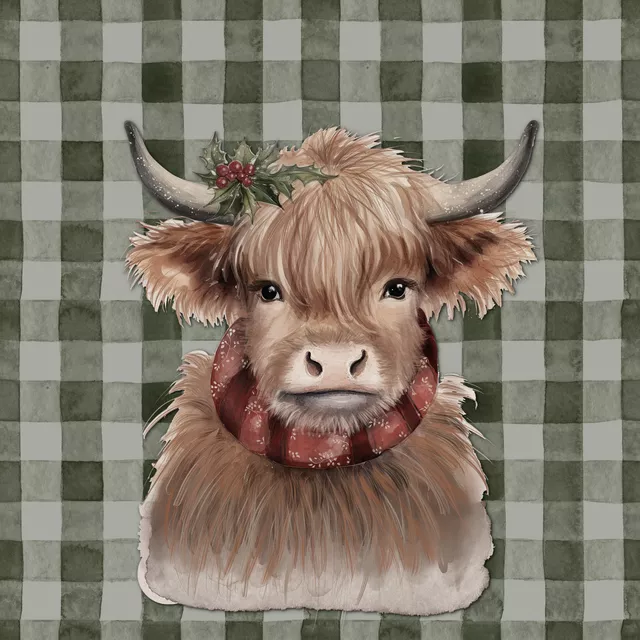 Geschirrtücher AlpenChic Kuh auf Karo