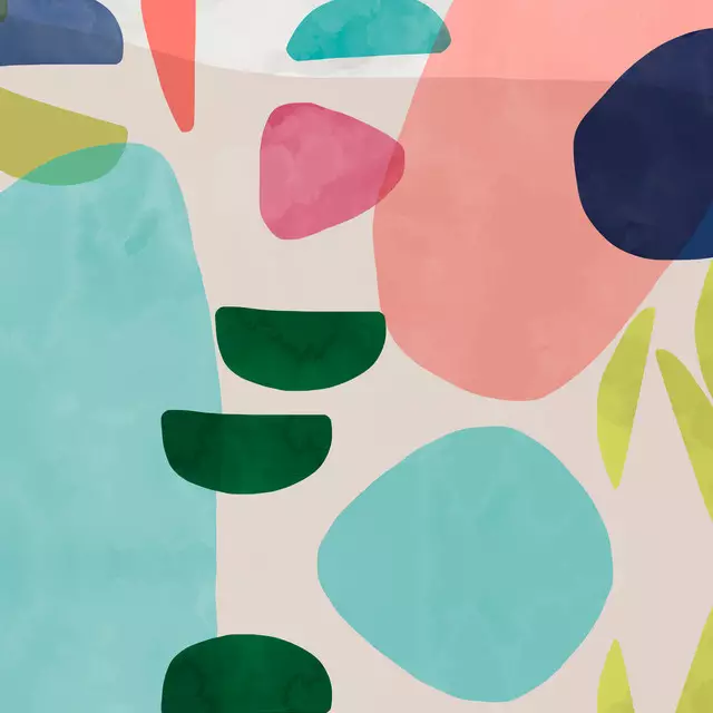 Tischdecke Organic Bold Rounded Shapes