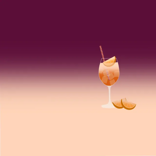 Tischset Spritz Verlauf Beere