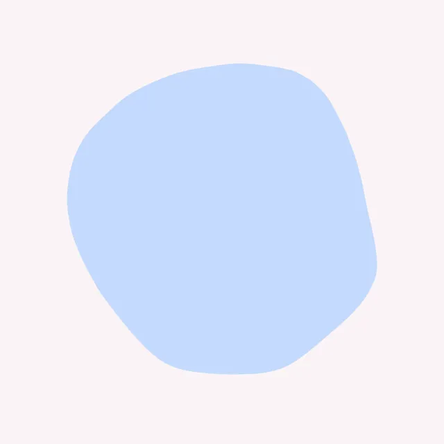 Kissen organischer Kreis Blau