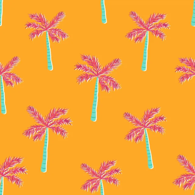 Servietten Exotic Palmtree Garden yellow