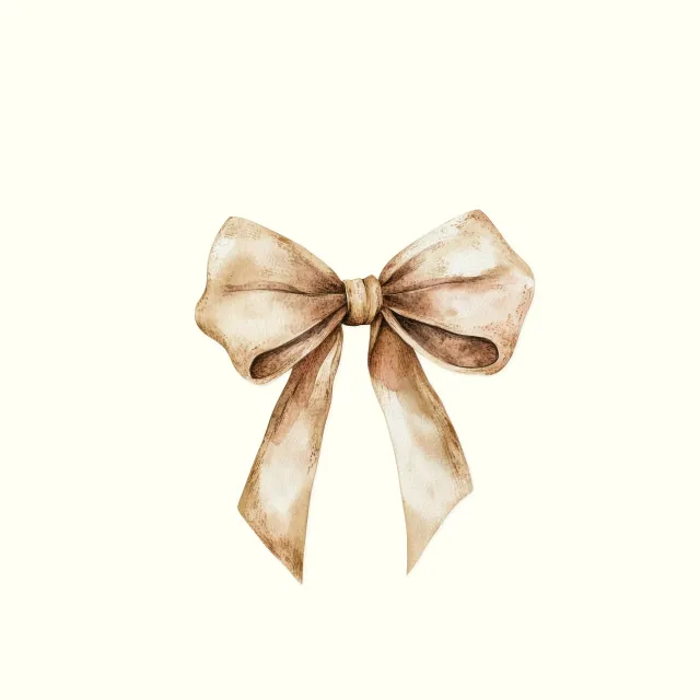 Kissen Cozy XMas Beige Schleife