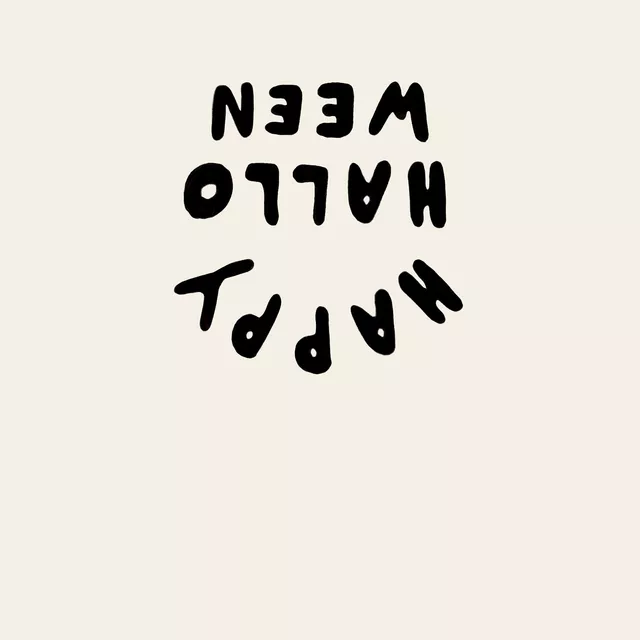 Tischläufer Happy Halloween Schwarz