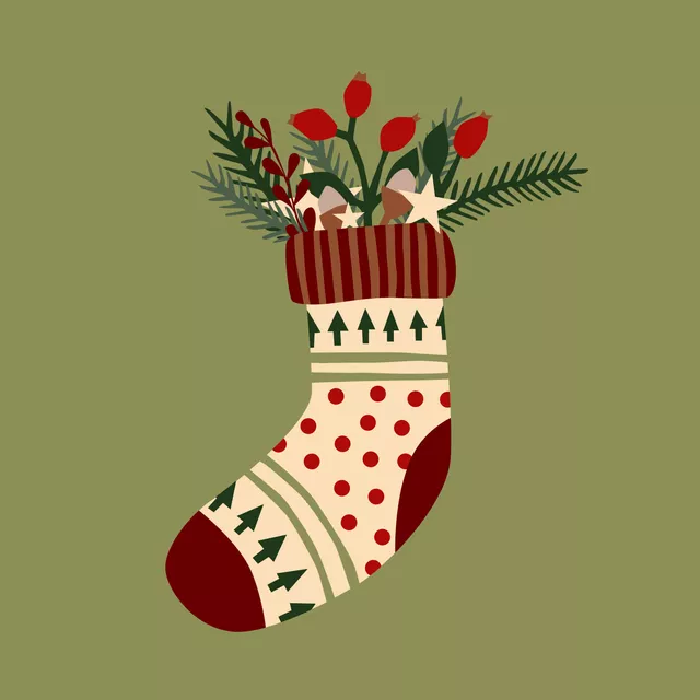 Kissen Weihnachtssocke