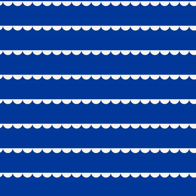 Raffrollo Muster Wellenbordüre